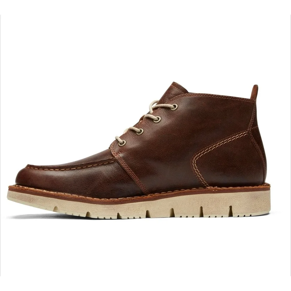 Timberland Westmore Mens Chukka Boots Size 9 Brown Leather Moc Toe SensorFlex